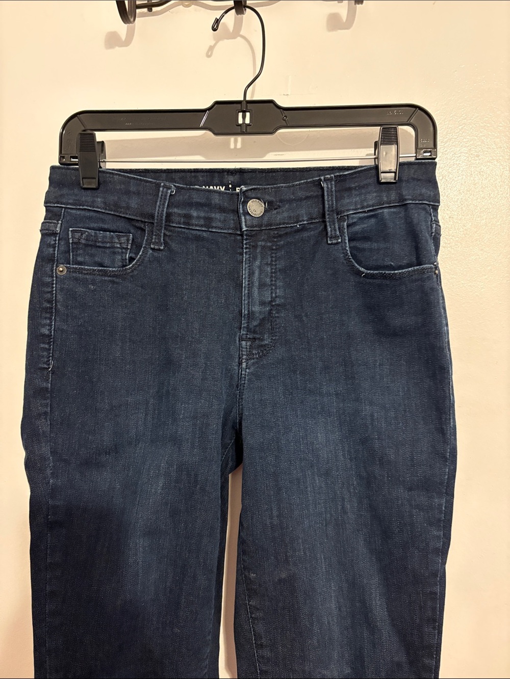 Old Navy Dark Wash Mid Rise Rockstar Skinny Jeans 6 - Picture 2 of 9